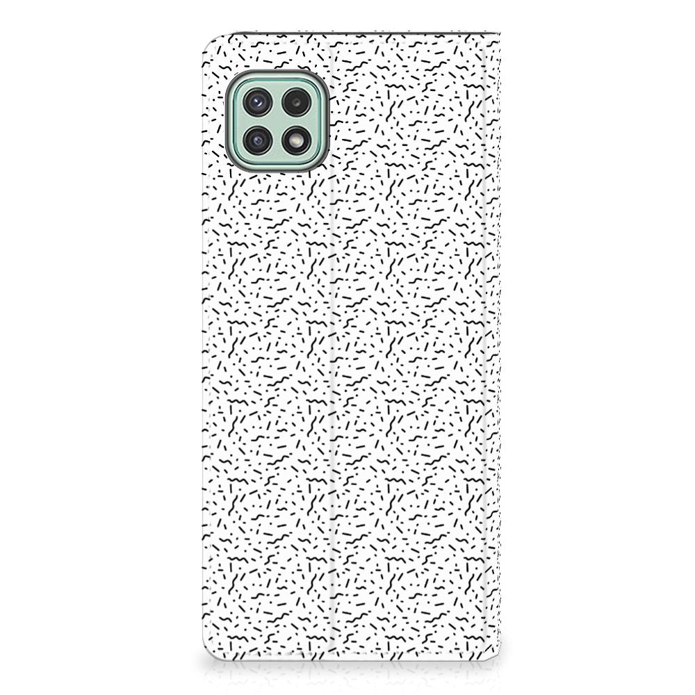 Samsung Galaxy A22 5G Hoesje met Magneet Stripes Dots - B2C Telecom
