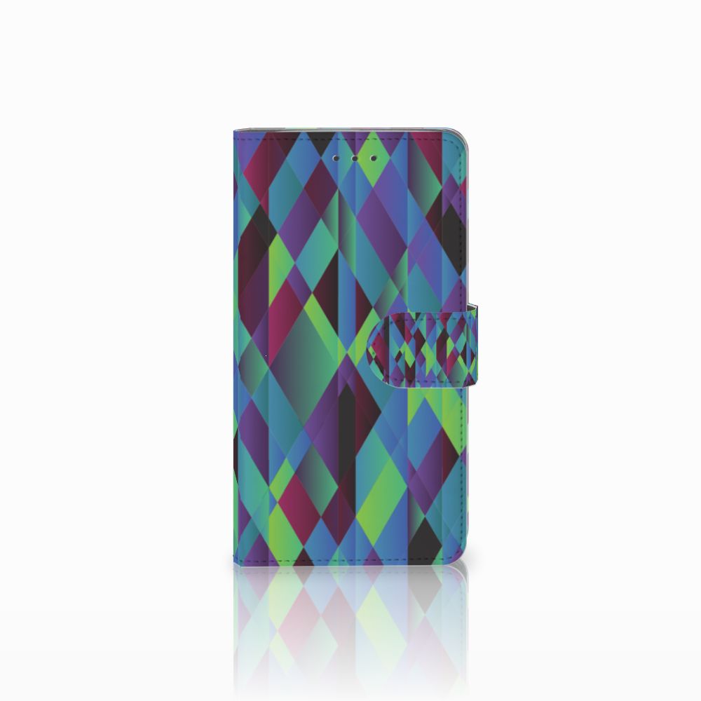 Samsung Galaxy J7 2016 Book Case Abstract Green Blue
