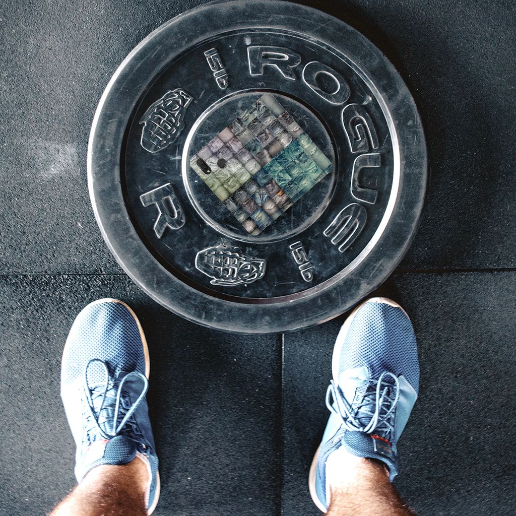 Hippe Standcase Huawei P Smart Plus Spijkerbroeken