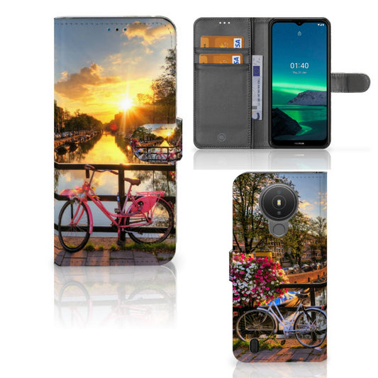 Nokia 1.4 Flip Cover Amsterdamse Grachten