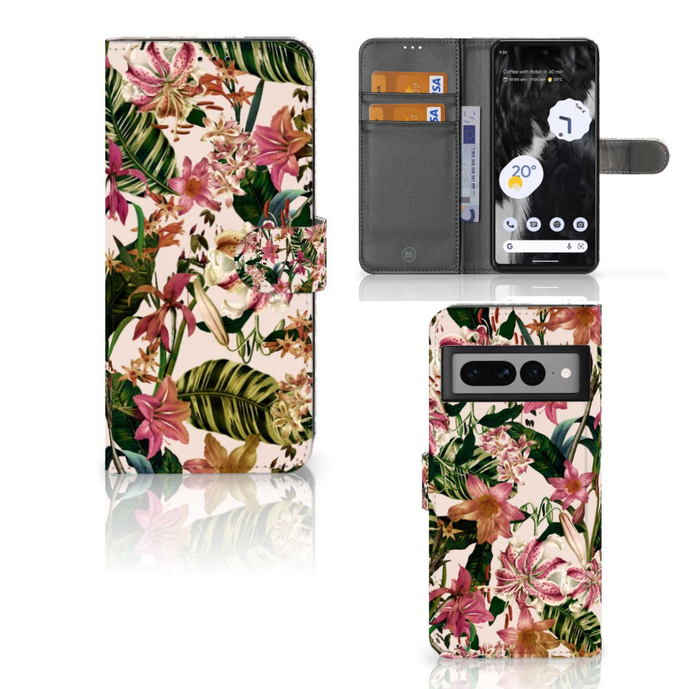 Google Pixel 7 Pro Hoesje Flowers