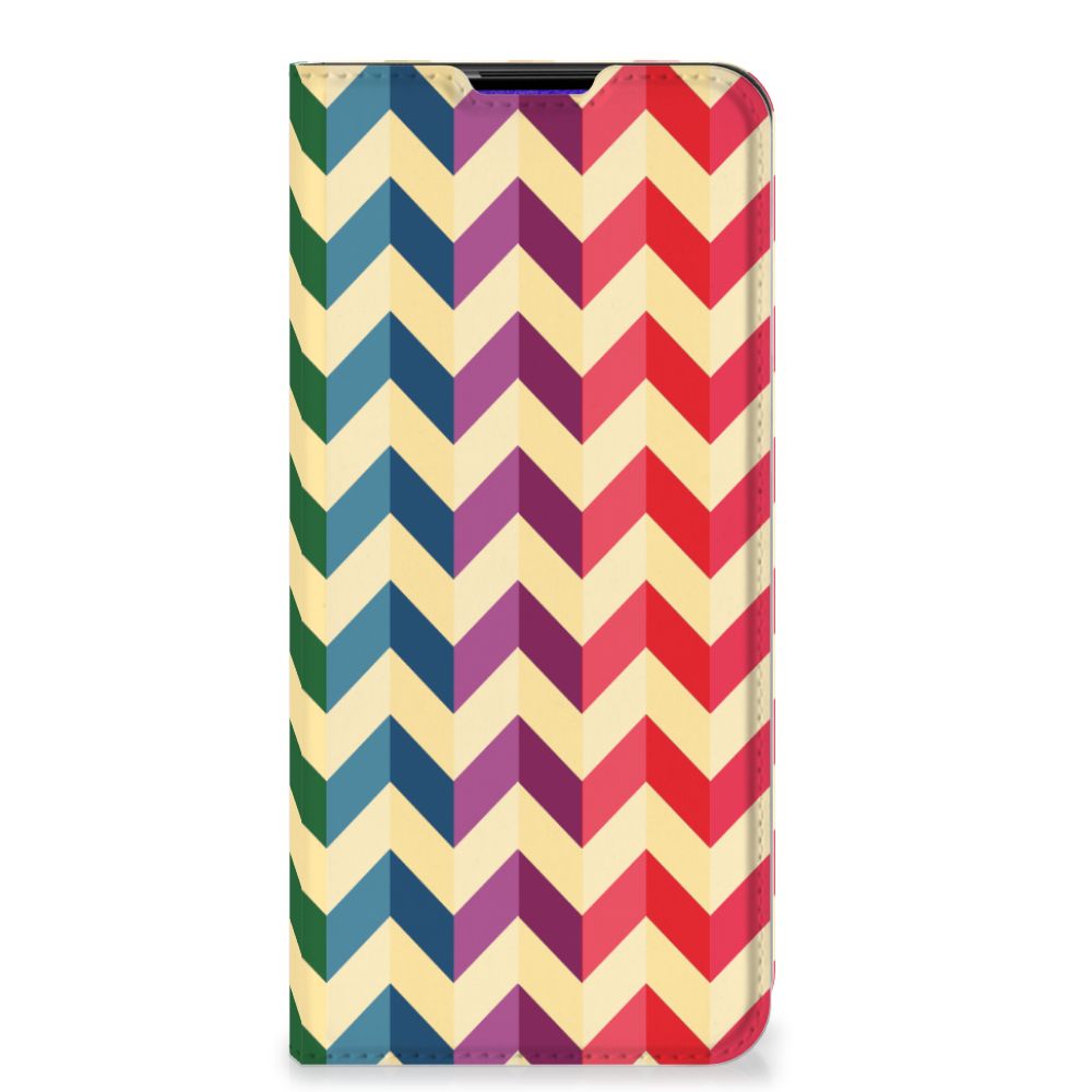 Samsung Galaxy A03s Hoesje met Magneet Zigzag Multi Color - B2C Telecom