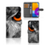 Samsung Galaxy M52 Telefoonhoesje met Pasjes Uil