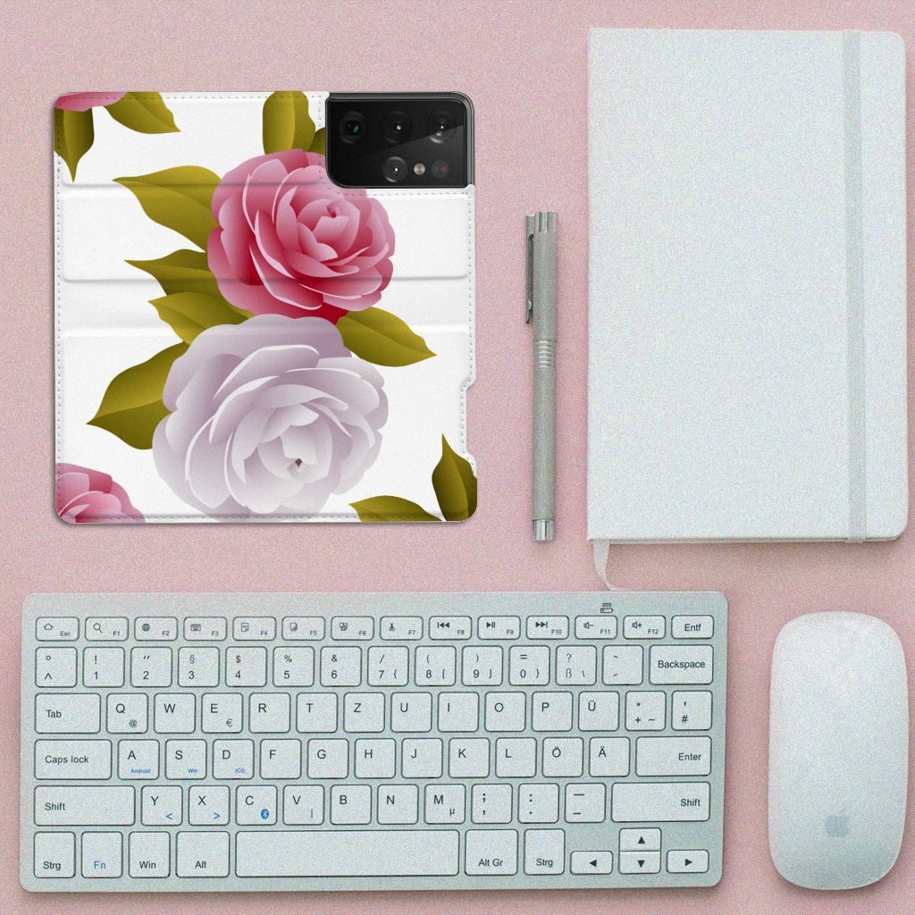 Samsung Galaxy S21 Ultra Smart Cover Roses - B2C Telecom