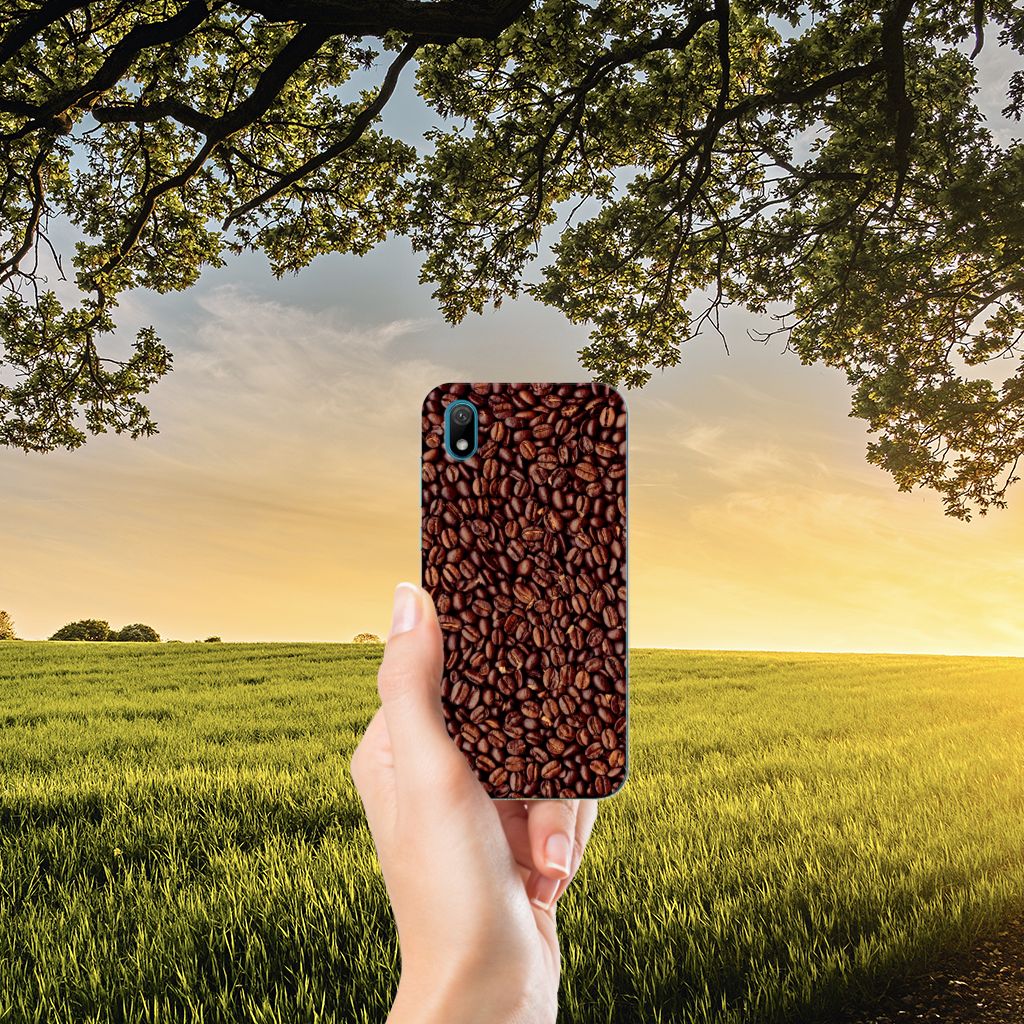 Huawei Y5 (2019) Siliconen Case Koffiebonen