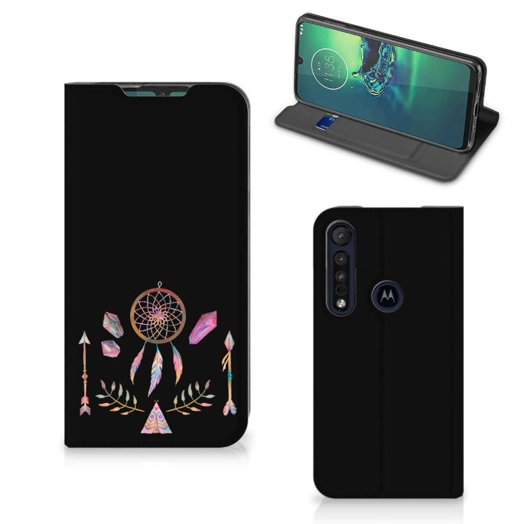 Motorola G8 Plus Magnet Case Boho Dreamcatcher