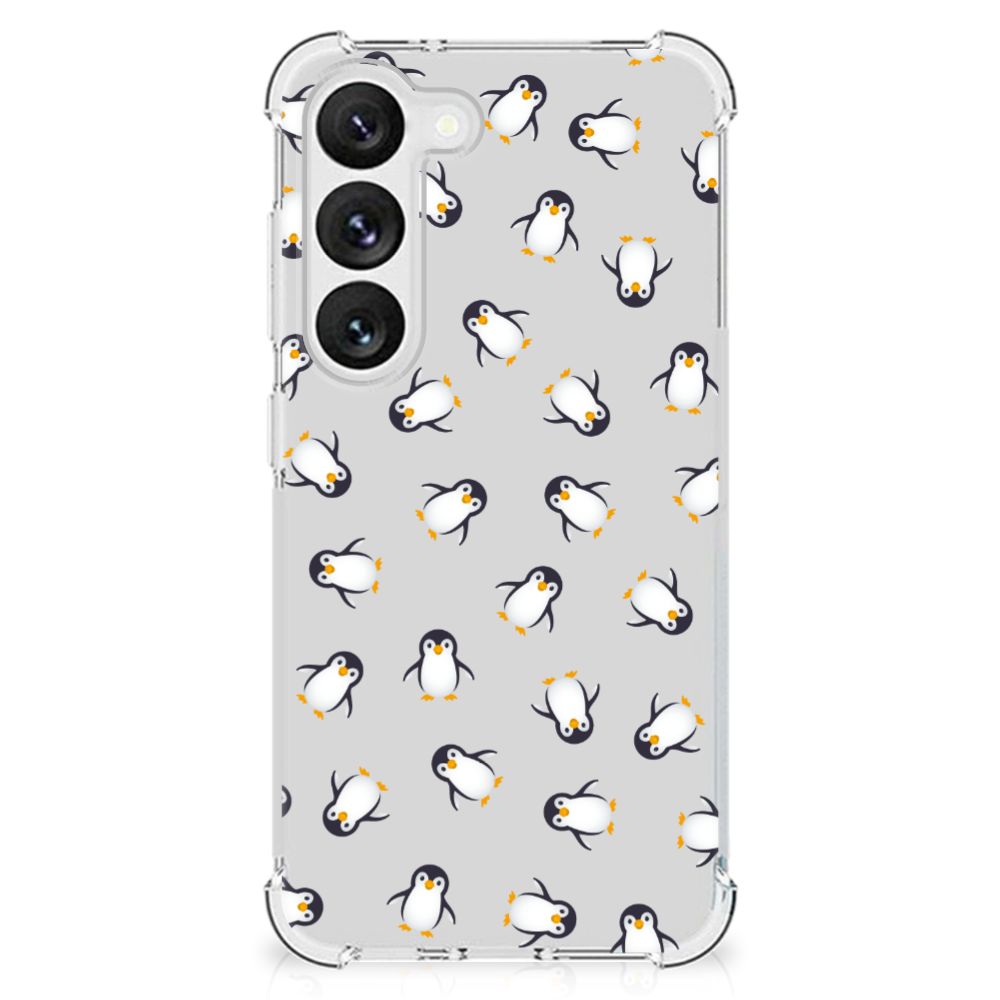 Doorzichtige Silicone Hoesje voor Samsung Galaxy S23 Pinguïn B2C Telecom
