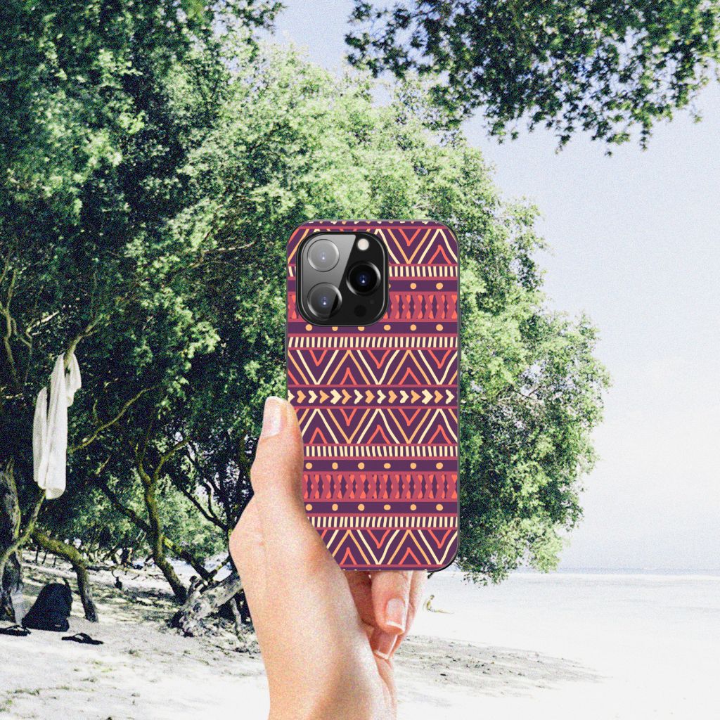 iPhone 14 Pro Back Case Aztec Paars B2C Telecom