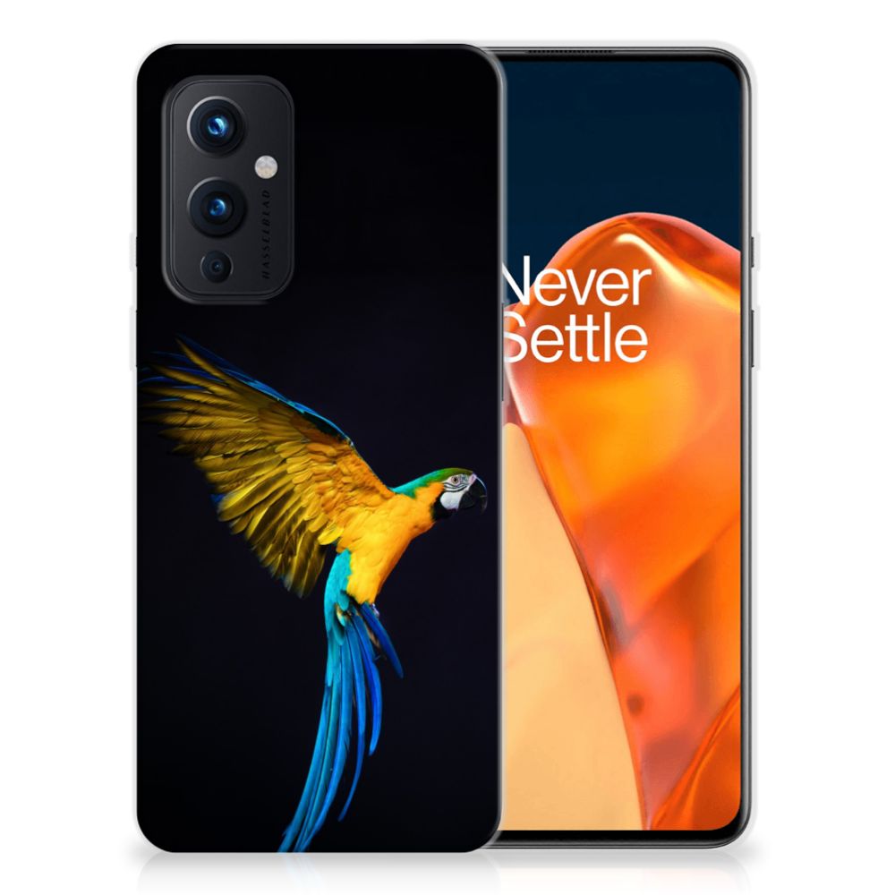 OnePlus 9 TPU Hoesje Papegaai