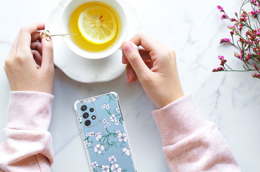 Samsung Galaxy A73 Uniek Case Blossom White B2C Telecom