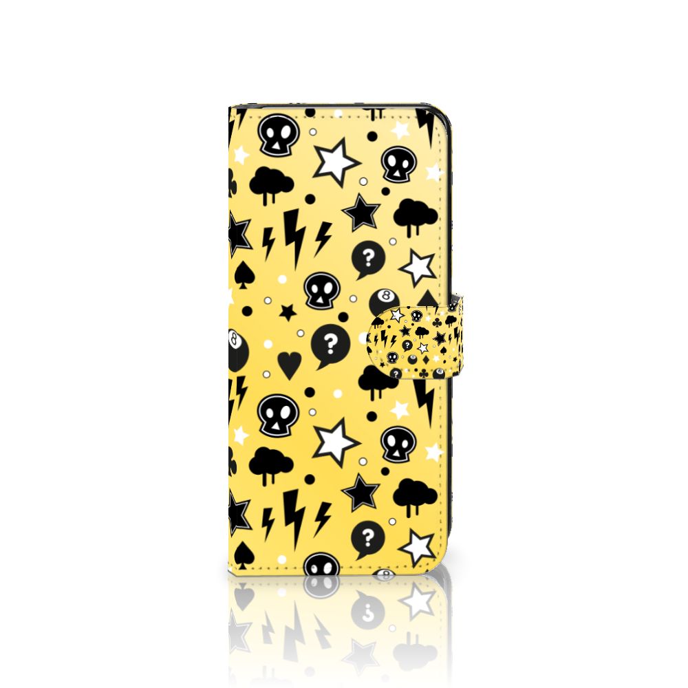 Telefoonhoesje met Naam Motorola Moto G72 Punk Geel