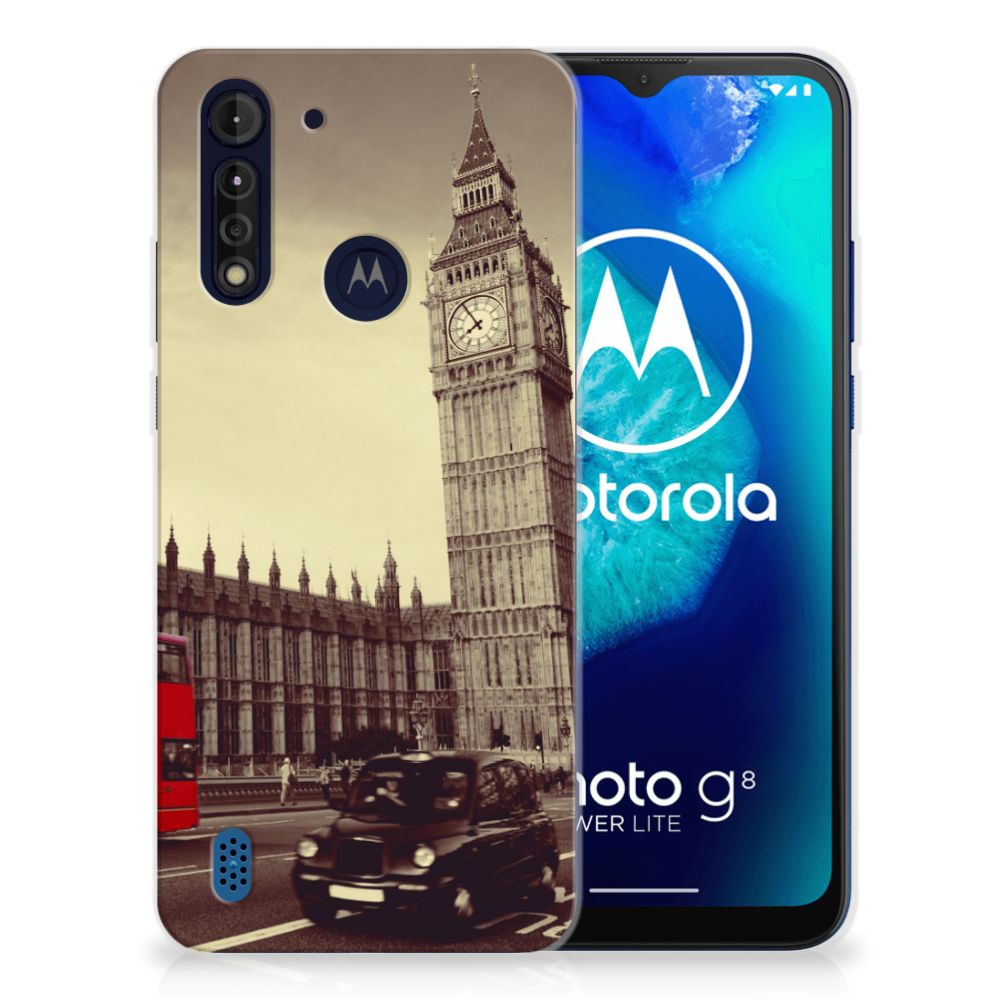 Motorola Moto G8 Power Lite Siliconen Back Cover Londen B2C Telecom