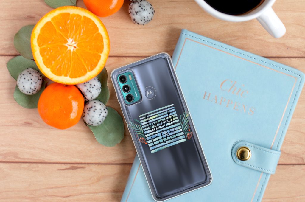 Motorola Moto G60 Telefoonhoesje met Naam Boho Beach B2C Telecom