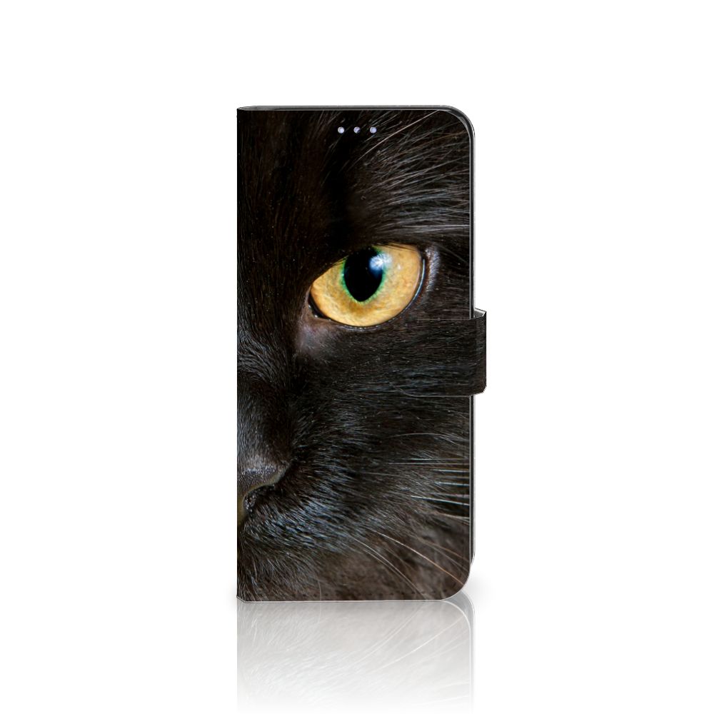 Motorola Moto G31 | G41 Telefoonhoesje met Pasjes Zwarte Kat