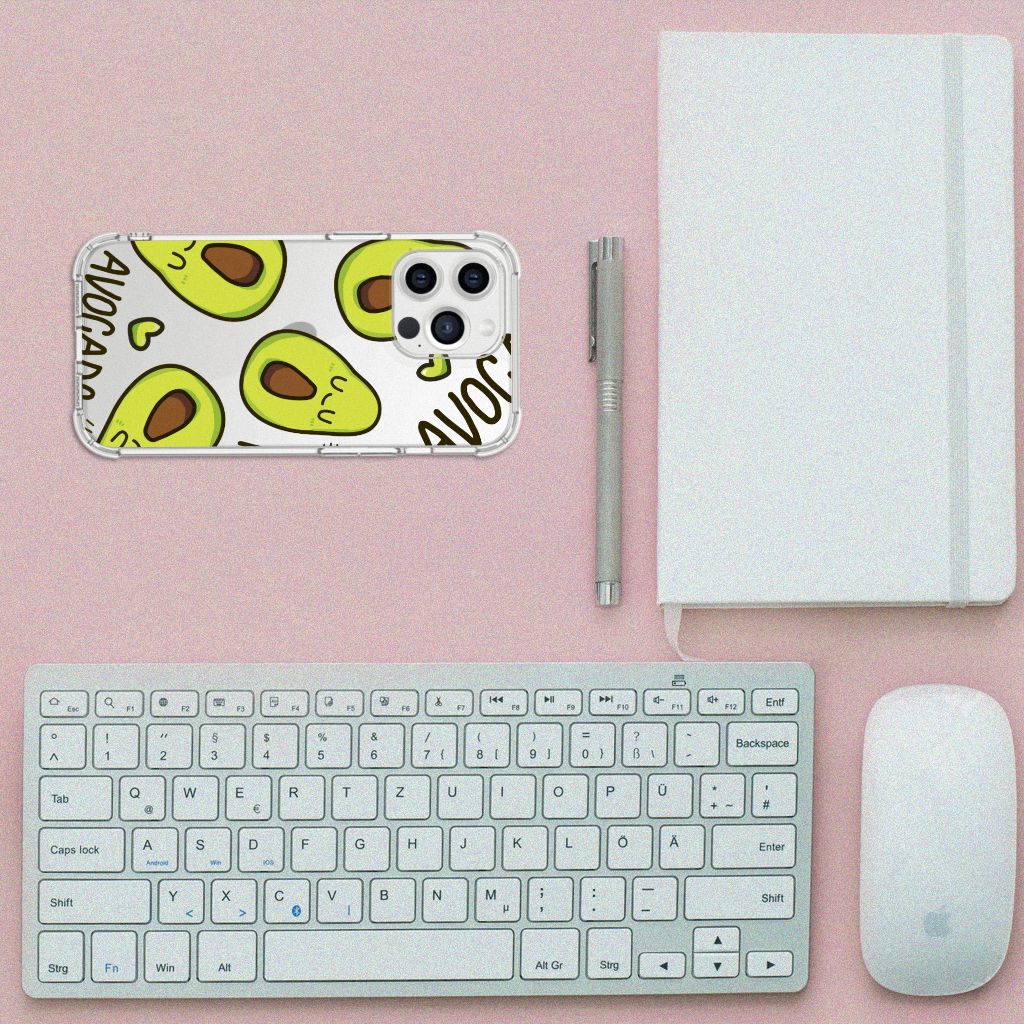 iPhone 13 Pro Max Stevig Bumper Hoesje Avocado Singing - B2C Telecom