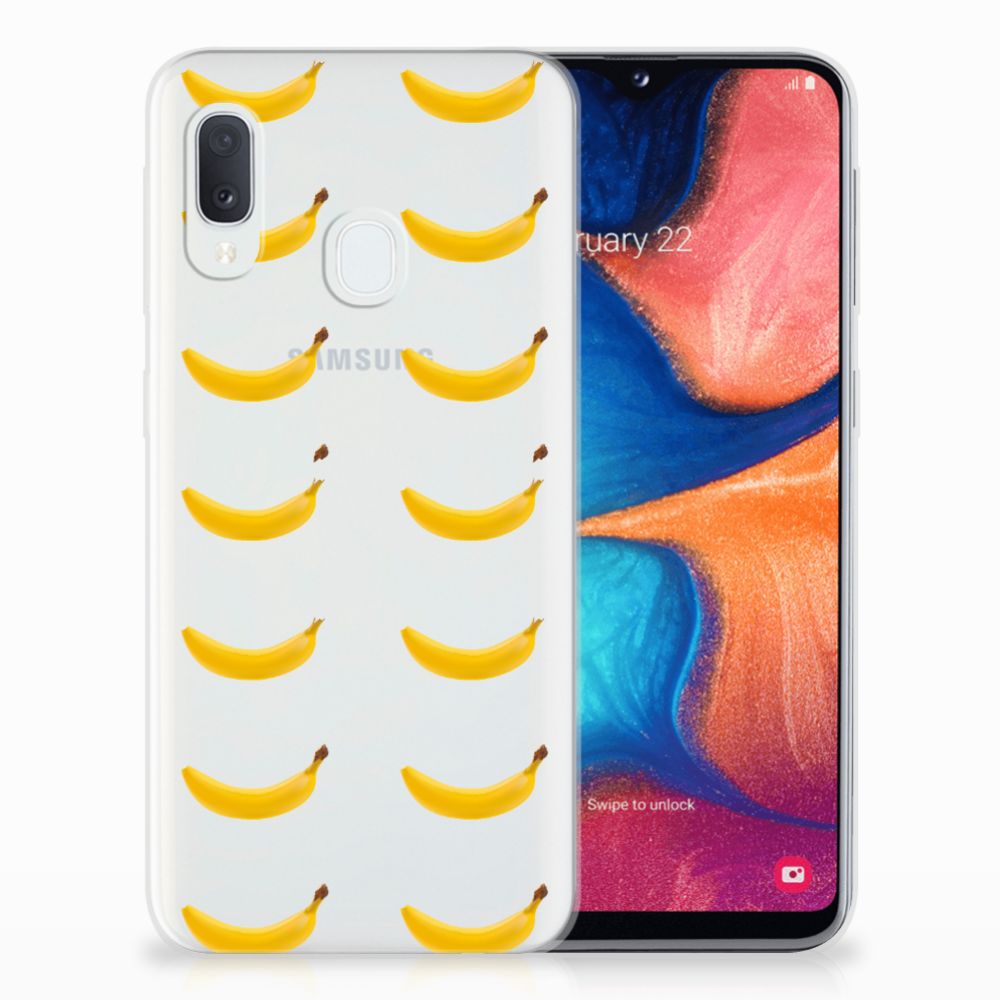 Samsung Galaxy A20e Siliconen Case Banana