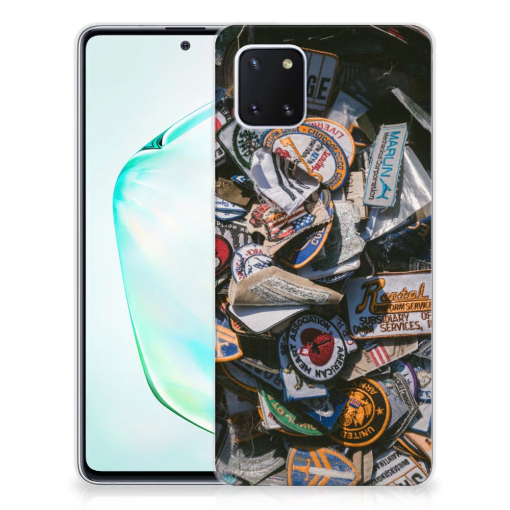 Samsung Galaxy Note 10 Lite Siliconen Hoesje met foto Badges