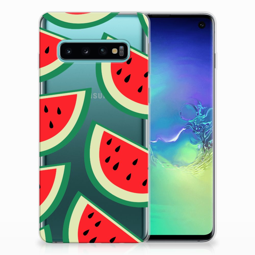 Samsung Galaxy S10 Siliconen Case Watermelons