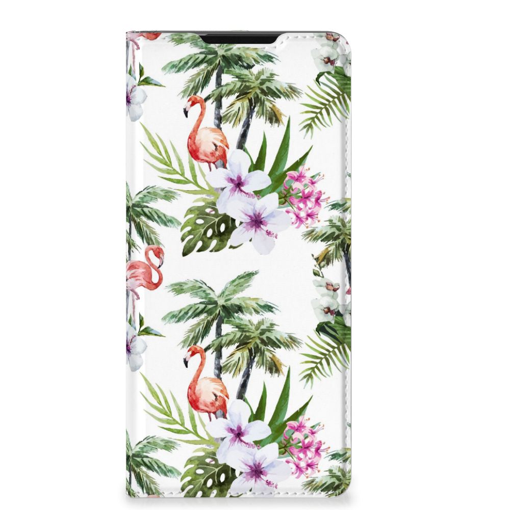 Samsung Galaxy S21 Ultra Hoesje maken Flamingo Palms - B2C Telecom