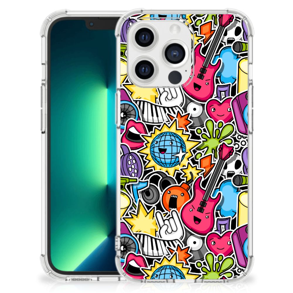 iPhone 13 Pro Max Anti Shock Bumper Case Punk Rock - B2C Telecom