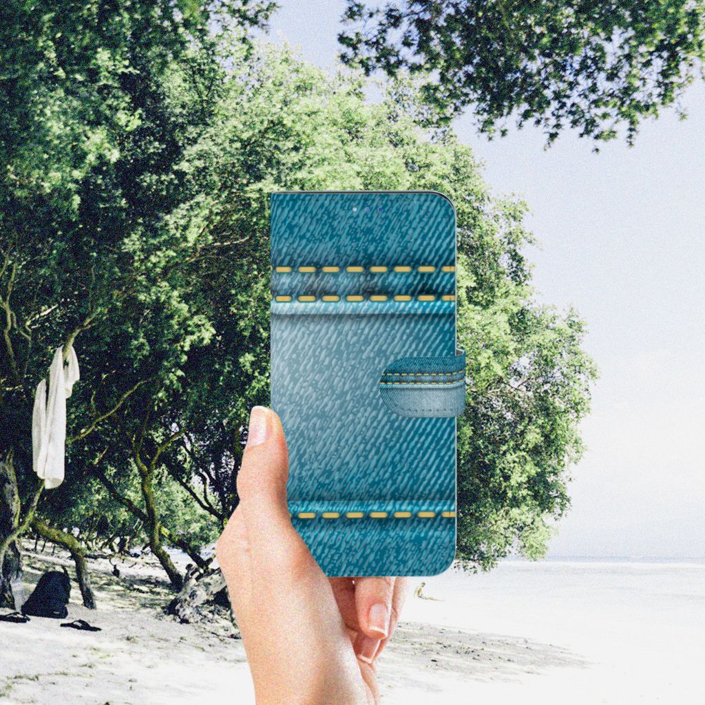 OPPO Find X3 Neo 5G Wallet Case met Pasjes Jeans