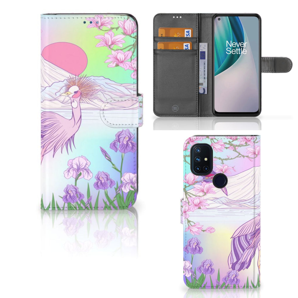 OnePlus Nord N10 Telefoonhoesje met Pasjes Bird