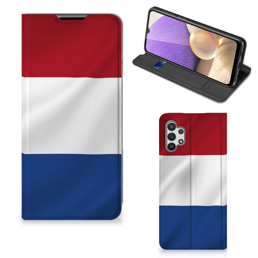 Samsung Galaxy A32 5G Standcase Nederlandse Vlag - B2C Telecom