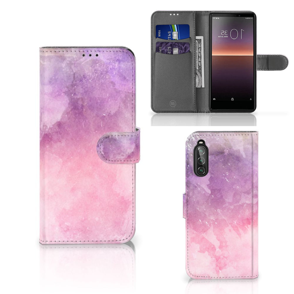 Hoesje Sony Xperia 10 II Pink Purple Paint