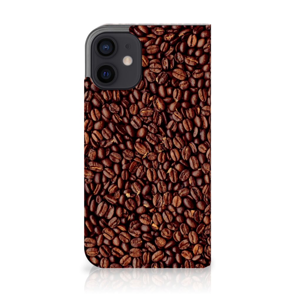 iPhone 12 Mini Flip Style Cover Koffiebonen - B2C Telecom