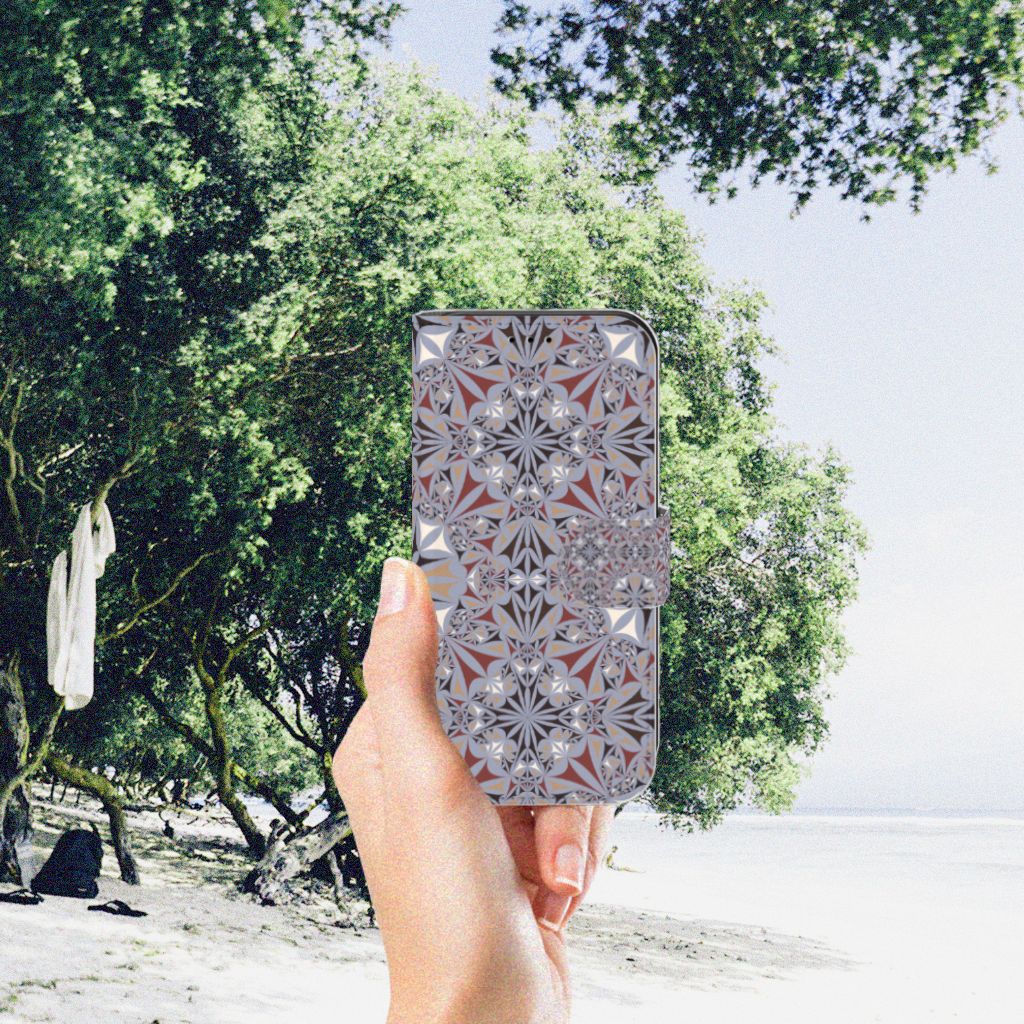 Apple iPhone 11 Pro Bookcase Flower Tiles