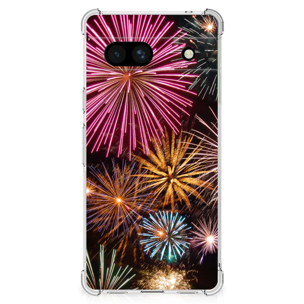 Google Pixel 7A Anti Shock Bumper Case Vuurwerk