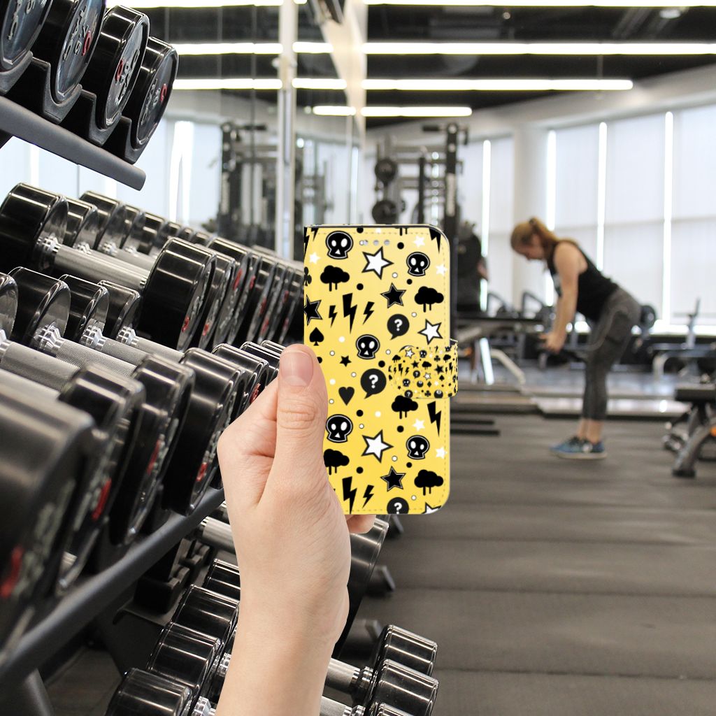 Telefoonhoesje met Naam Samsung Galaxy S7 Punk Geel