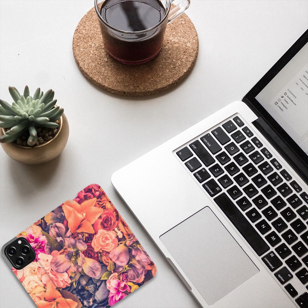 iPhone 13 Pro Max Smart Cover Bosje Bloemen - B2C Telecom