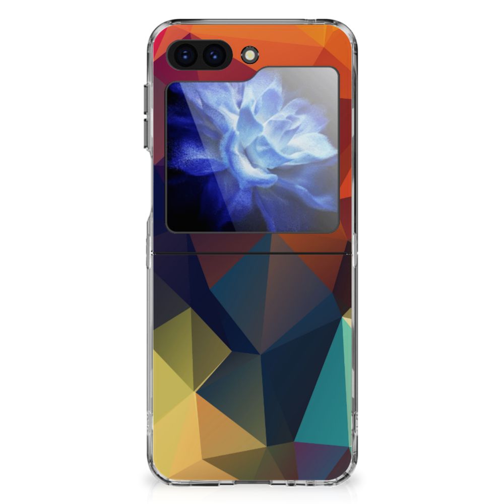 Samsung Galaxy Z Flip 6 TPU Hoesje Polygon Color