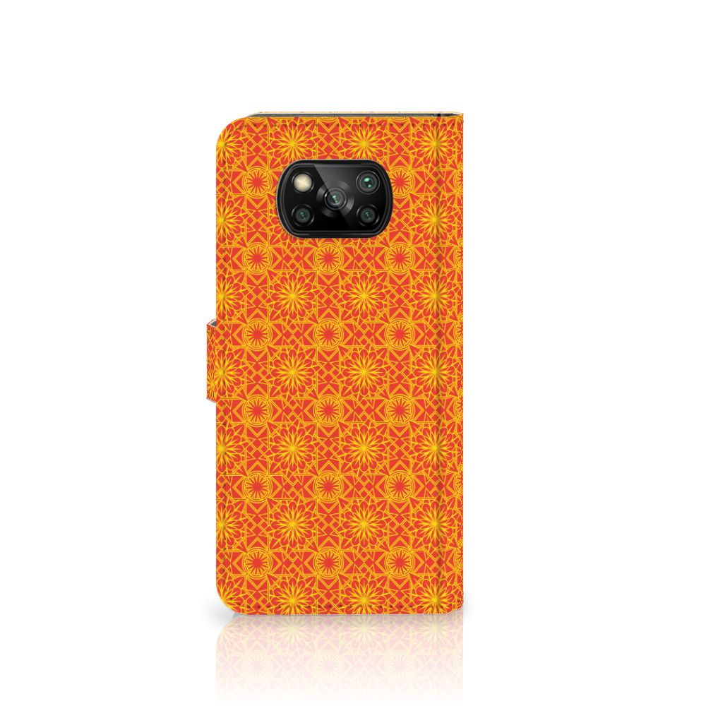 Xiaomi Poco X3 | Poco X3 Pro Telefoon Hoesje Batik Oranje