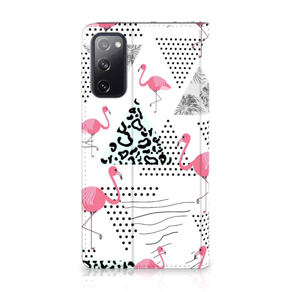 Samsung Galaxy S20 FE Hoesje maken Flamingo Triangle - B2C Telecom