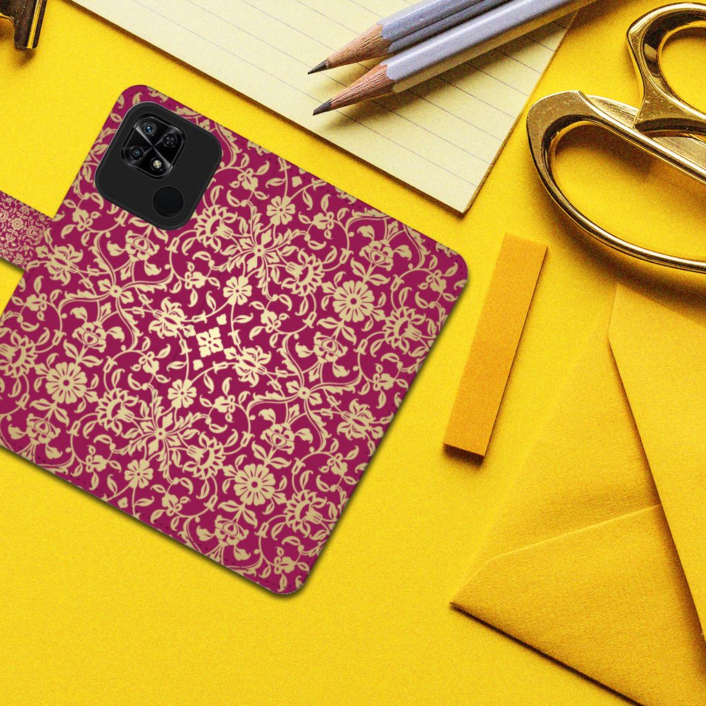 Wallet Case Xiaomi Redmi 10C Barok Pink
