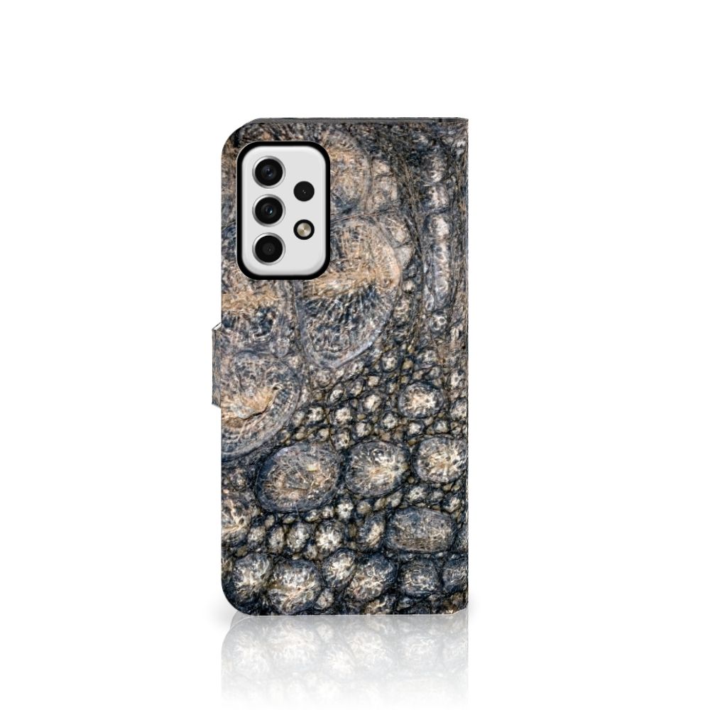 Samsung Galaxy A23 Telefoonhoesje met Pasjes Krokodillenprint