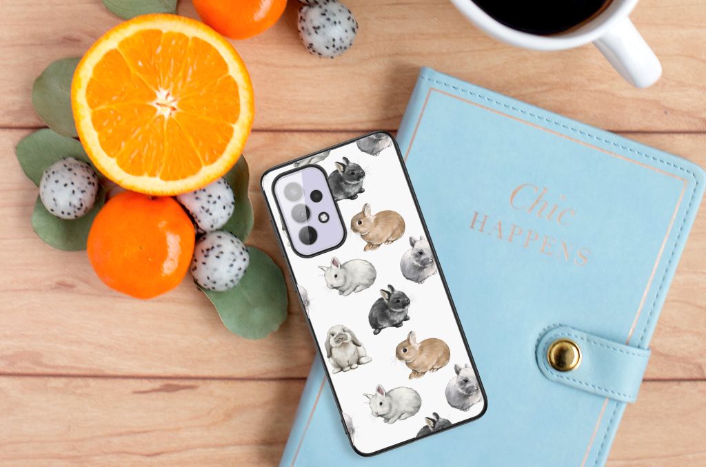 Dierenprint Telefoonhoesje voor Samsung Galaxy A33 5G Konijntjes B2C Telecom