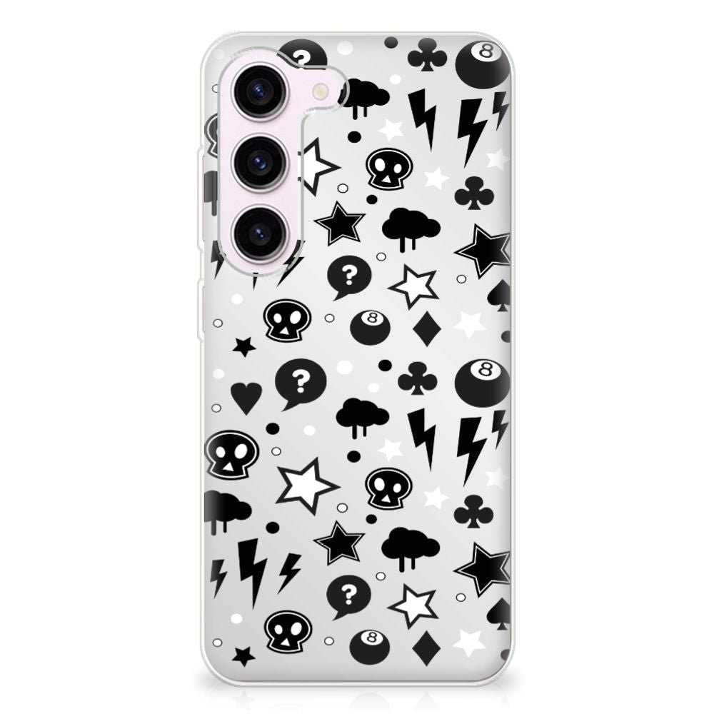 Silicone Back Case Samsung Galaxy S23 Silver Punk B2C Telecom