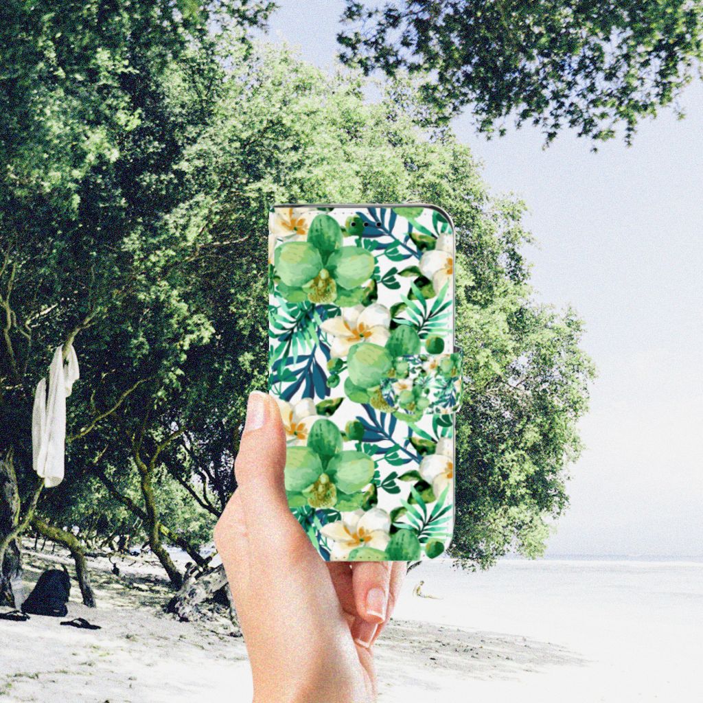 Apple iPhone Xr Hoesje Orchidee Groen
