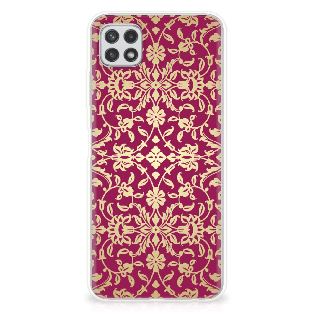 Siliconen Hoesje Samsung Galaxy A22 5G Barok Pink B2C Telecom
