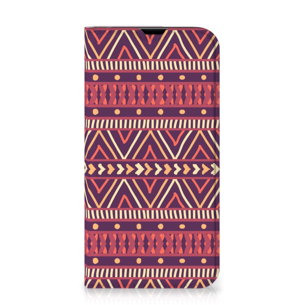 iPhone 13 Pro Hoesje met Magneet Aztec Paars - B2C Telecom