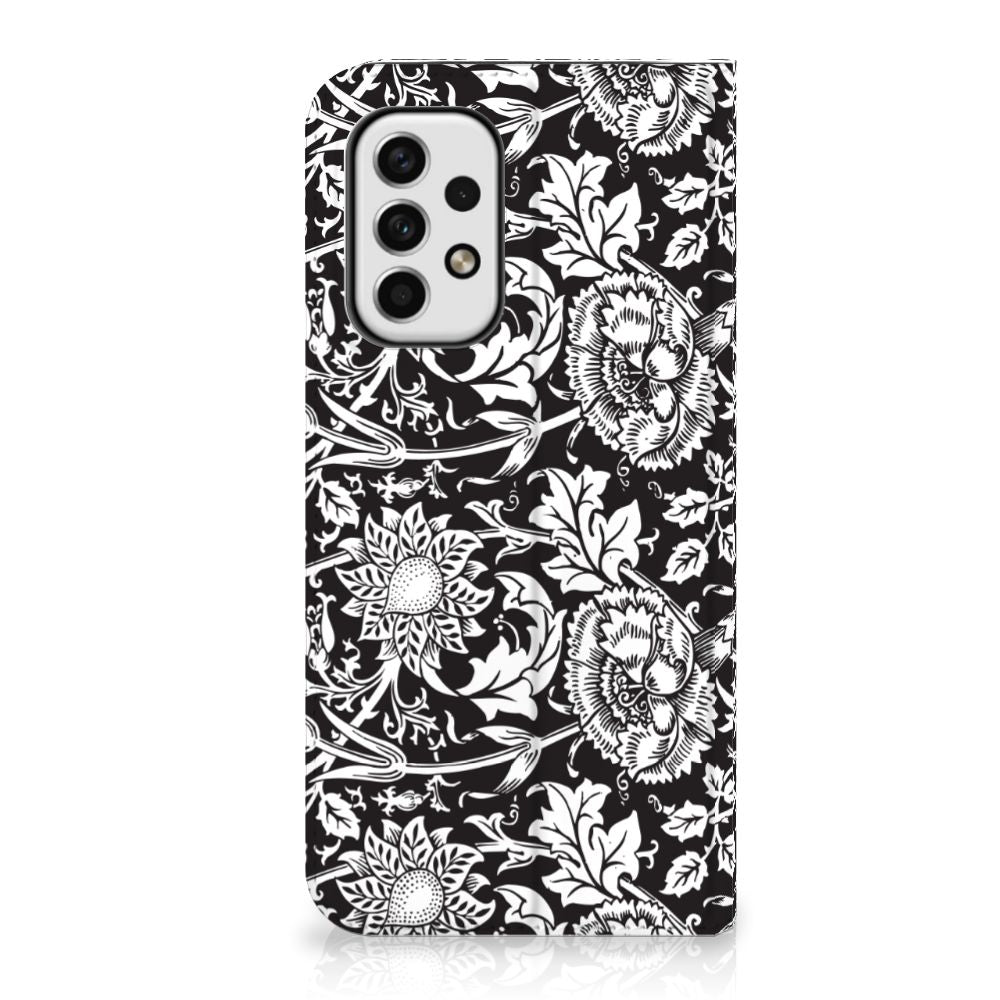 Samsung Galaxy A23 Smart Cover Black Flowers - B2C Telecom
