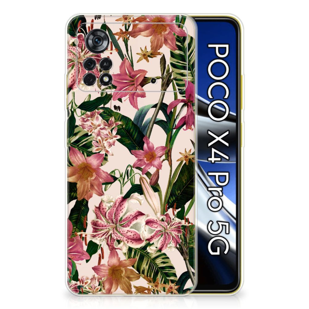 Xiaomi Poco X4 Pro 5G TPU Case Flowers B2C Telecom