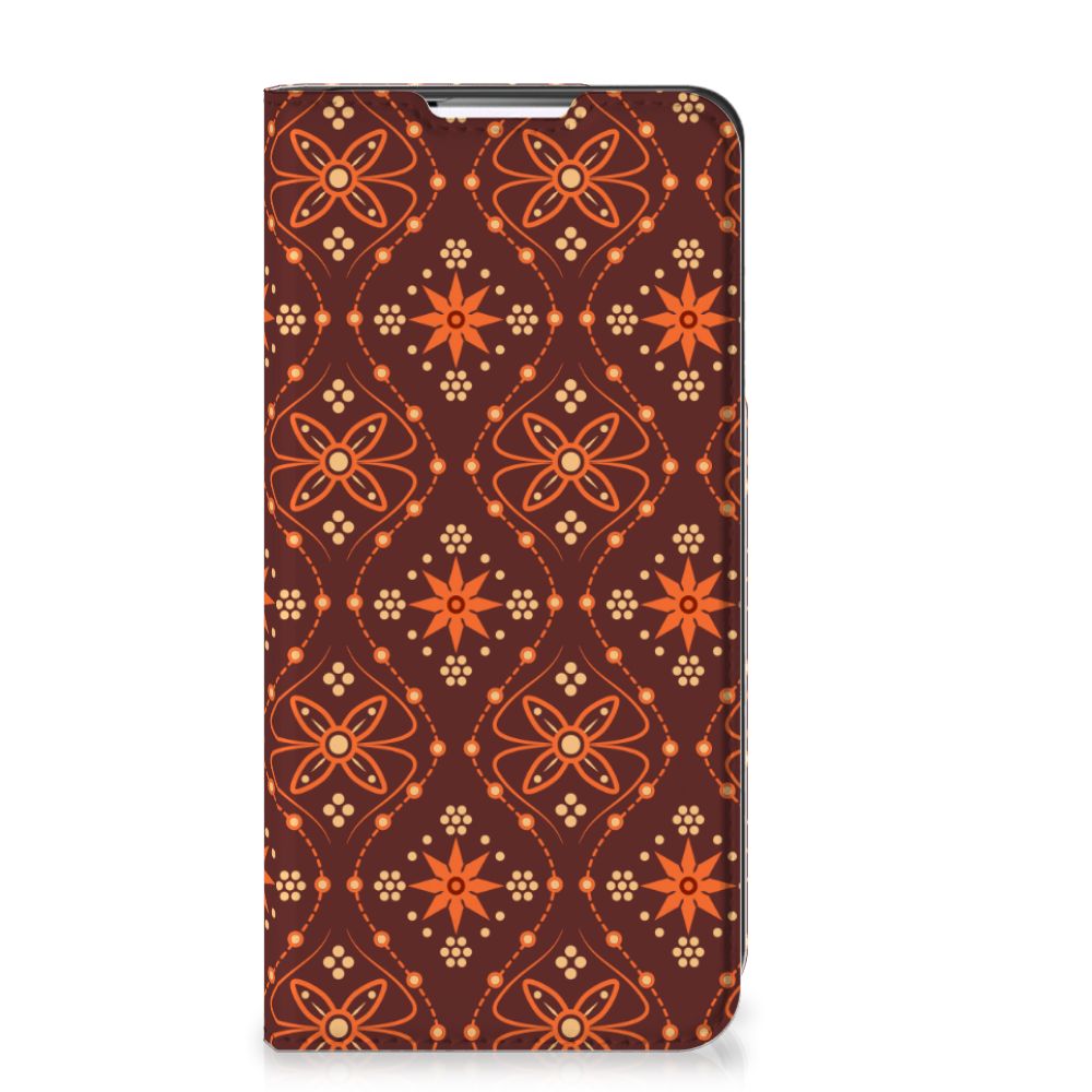 Samsung Galaxy S22 Plus Hoesje met Magneet Batik Brown - B2C Telecom