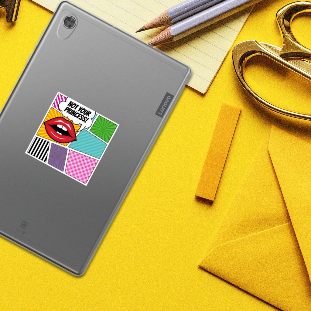 Lenovo Tab M10 HD (2de generatie) Leuke Siliconen Hoes Popart Princess - B2C Telecom