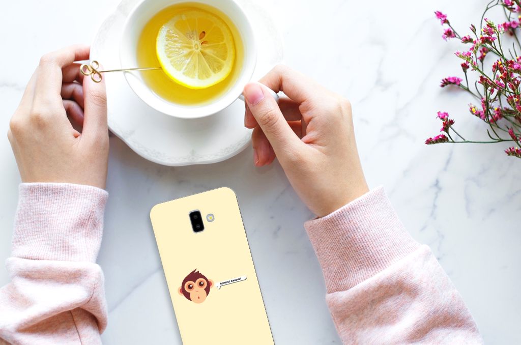 Samsung Galaxy J6 Plus (2018) Telefoonhoesje met Naam Monkey