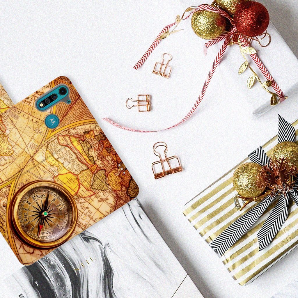 Motorola G8 Power Lite Flip Cover Kompas