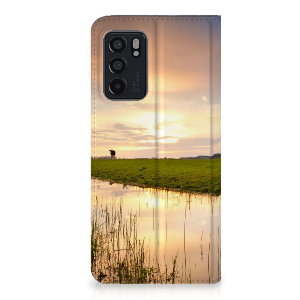 OPPO Reno6 5G Hoesje maken Koe - B2C Telecom